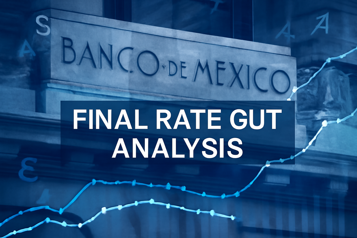 Banxico cerca de concluir recortes a la tasa de interés en medio de incertidumbres económicas