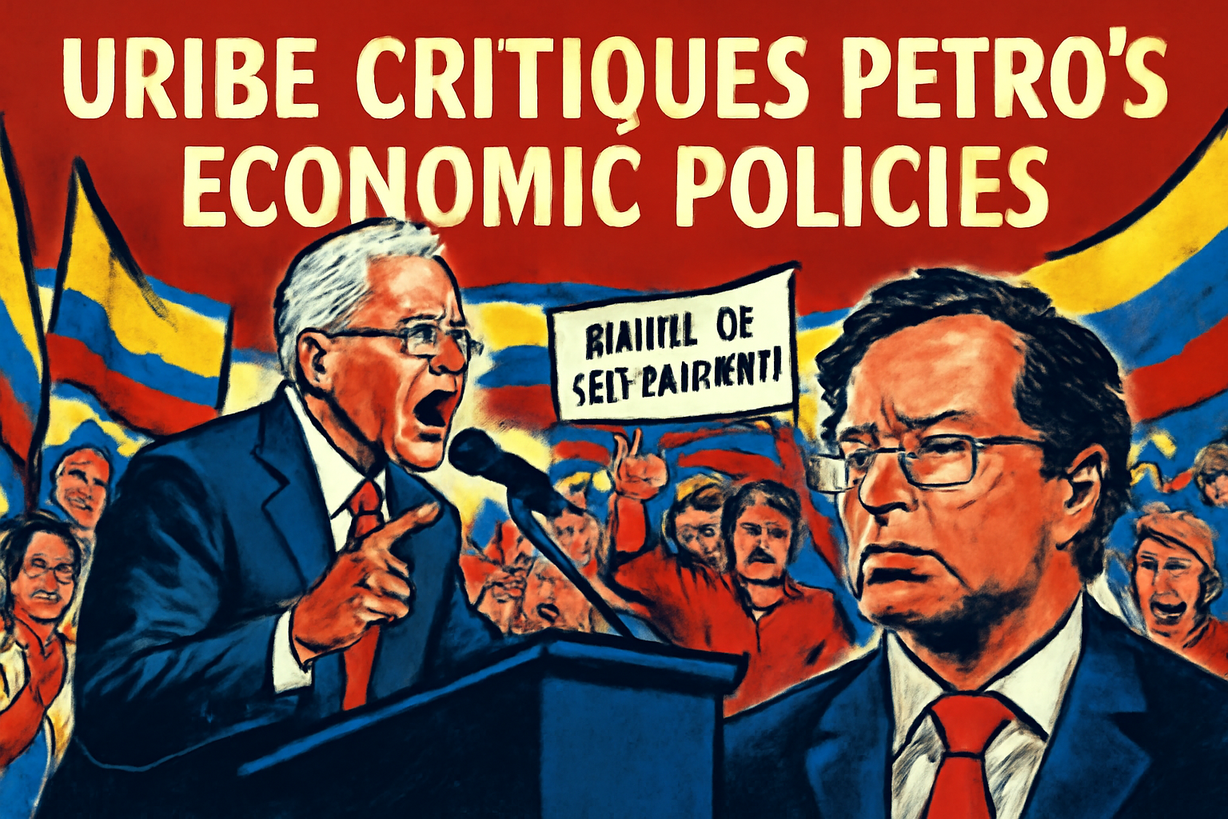 Uribe critica a Petro por aumento de tasas y manejo fiscal irresponsable