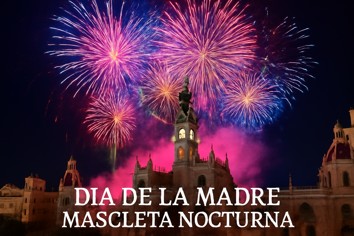València celebra el Día de la Madre con una espectacular mascletà nocturna