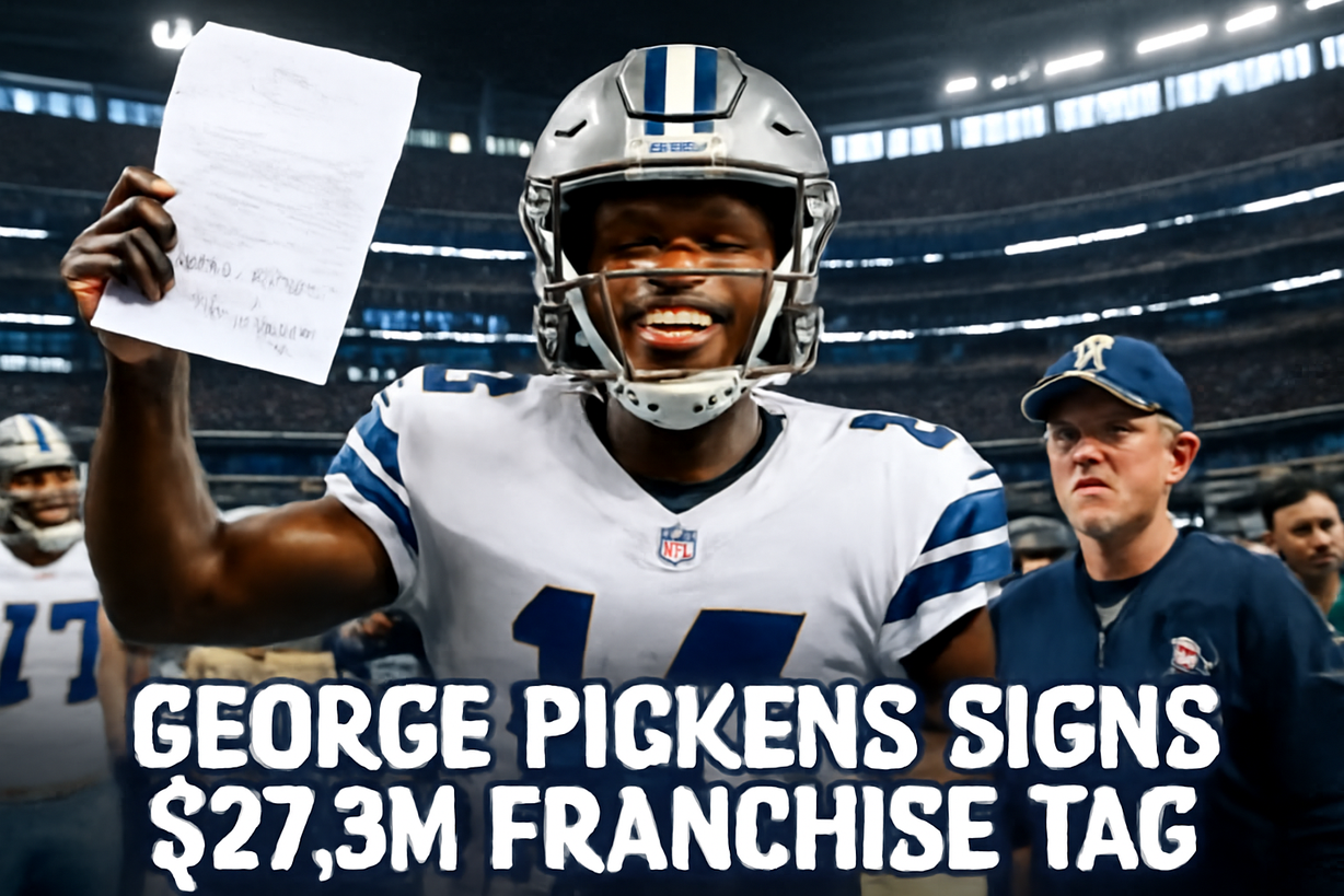George Pickens firma contrato de franquicia con los Cowboys por 27.3 millones