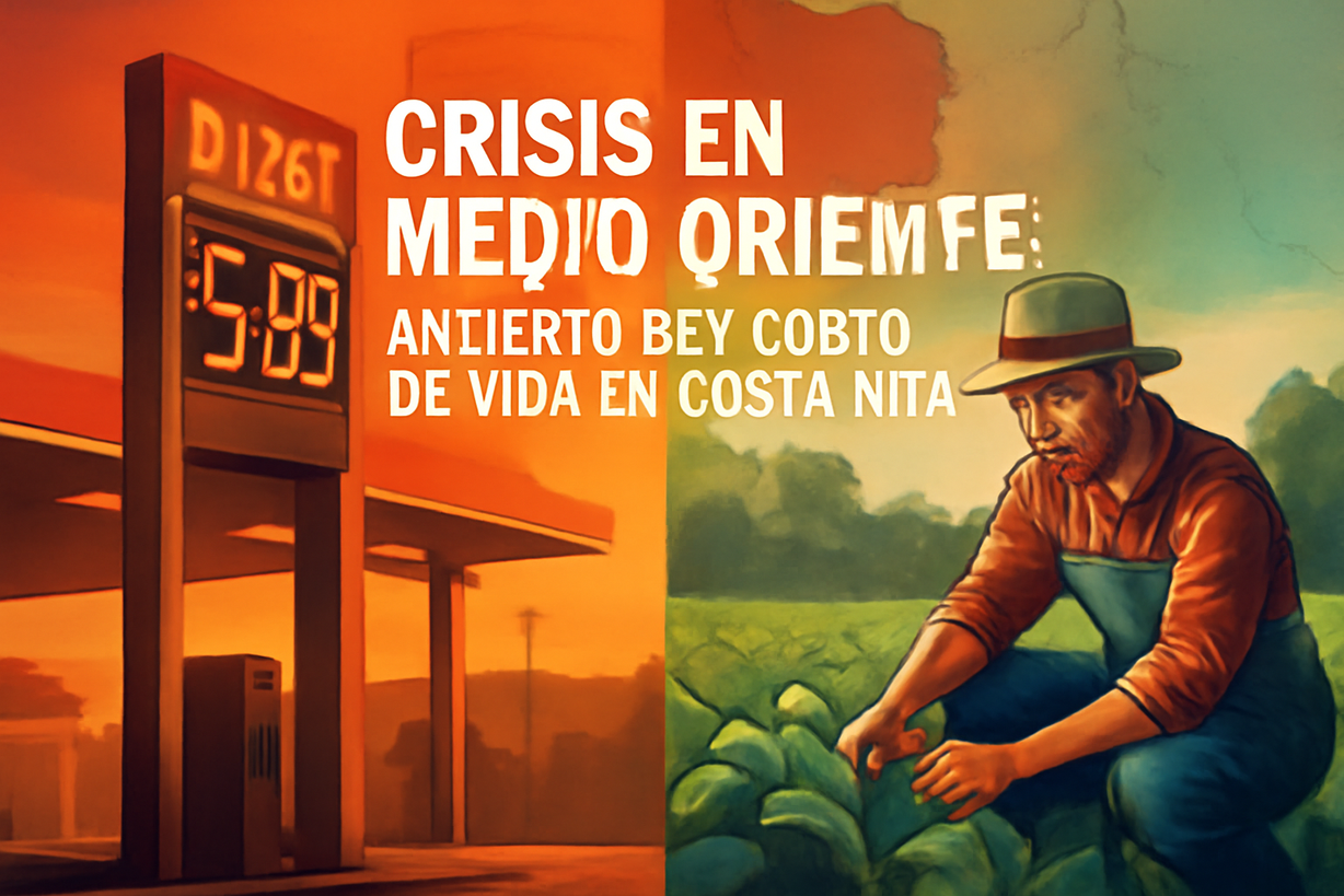 Impacto del Conflicto en Medio Oriente: Aumento del 32% en el Precio del Diésel en Costa Rica