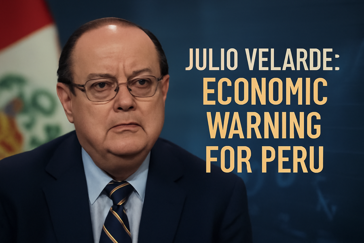 Julio Velarde advierte sobre la fragilidad económica del Perú