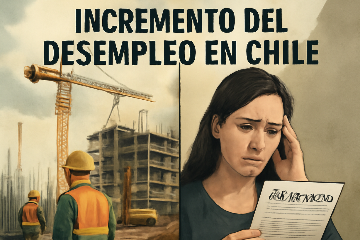 Desempleo en Chile: 38 meses por encima del 8% y aumento en la desocupación femenina