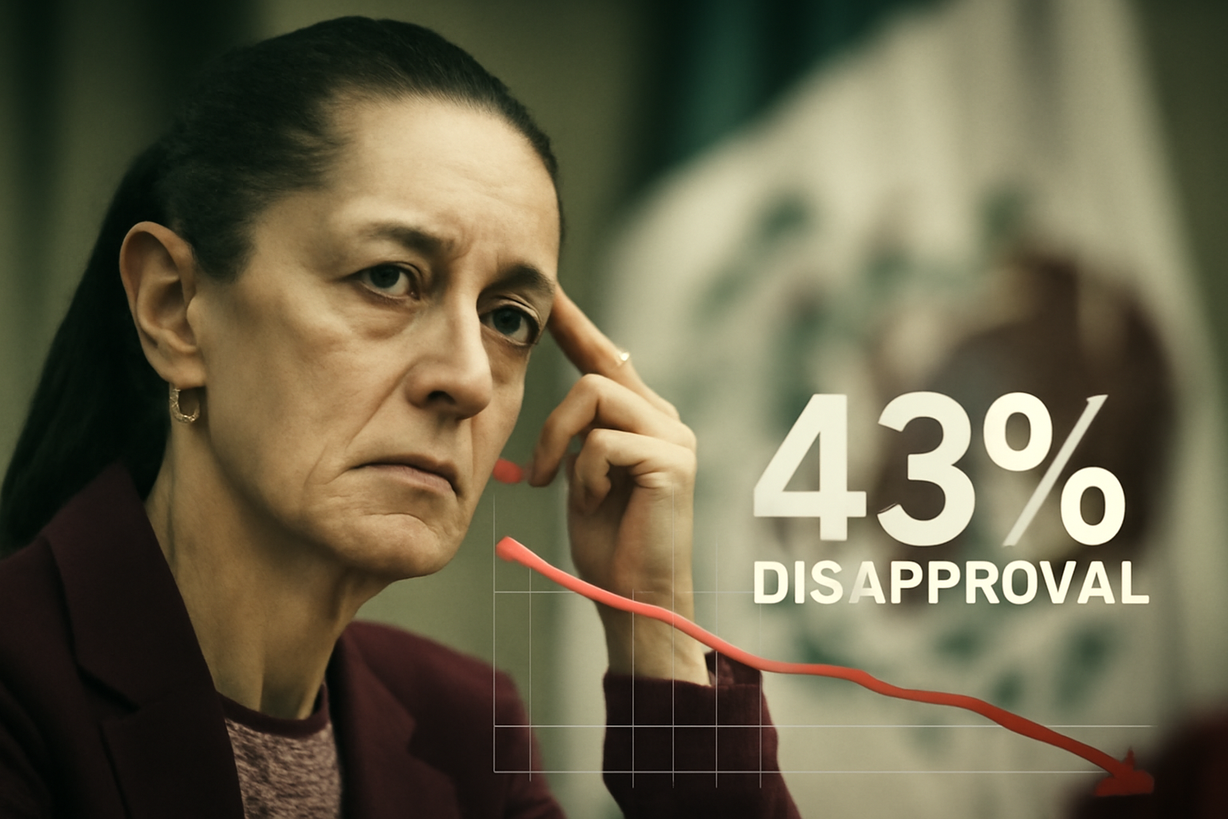 La caída histórica de la aprobación de Claudia Sheinbaum: ¿Crisis económica y corrupción?