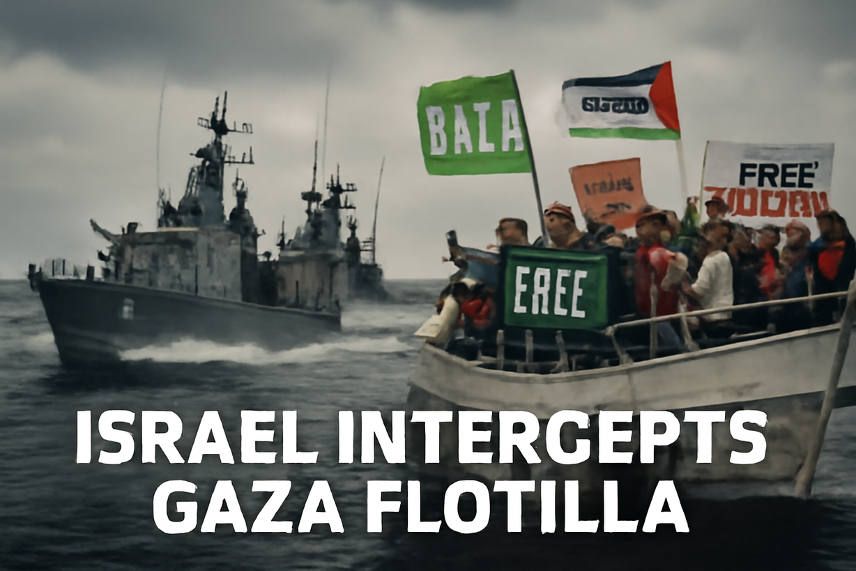 Israel intercepta flotilla de ayuda a Gaza y desata protestas internacionales