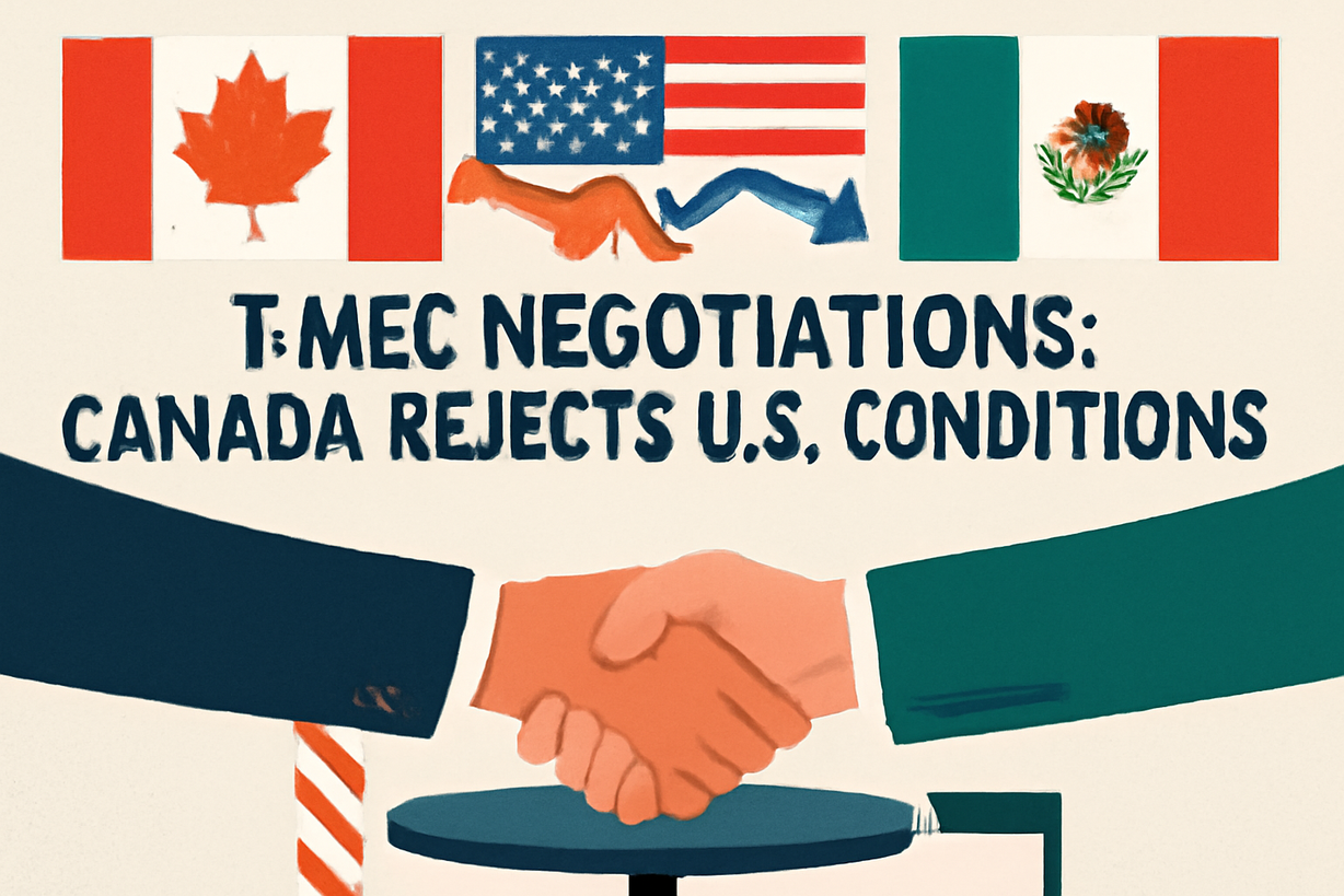 Canadá Rechaza Demandas de EE. UU. en el T-MEC y Aboga por Negociaciones Tripartitas