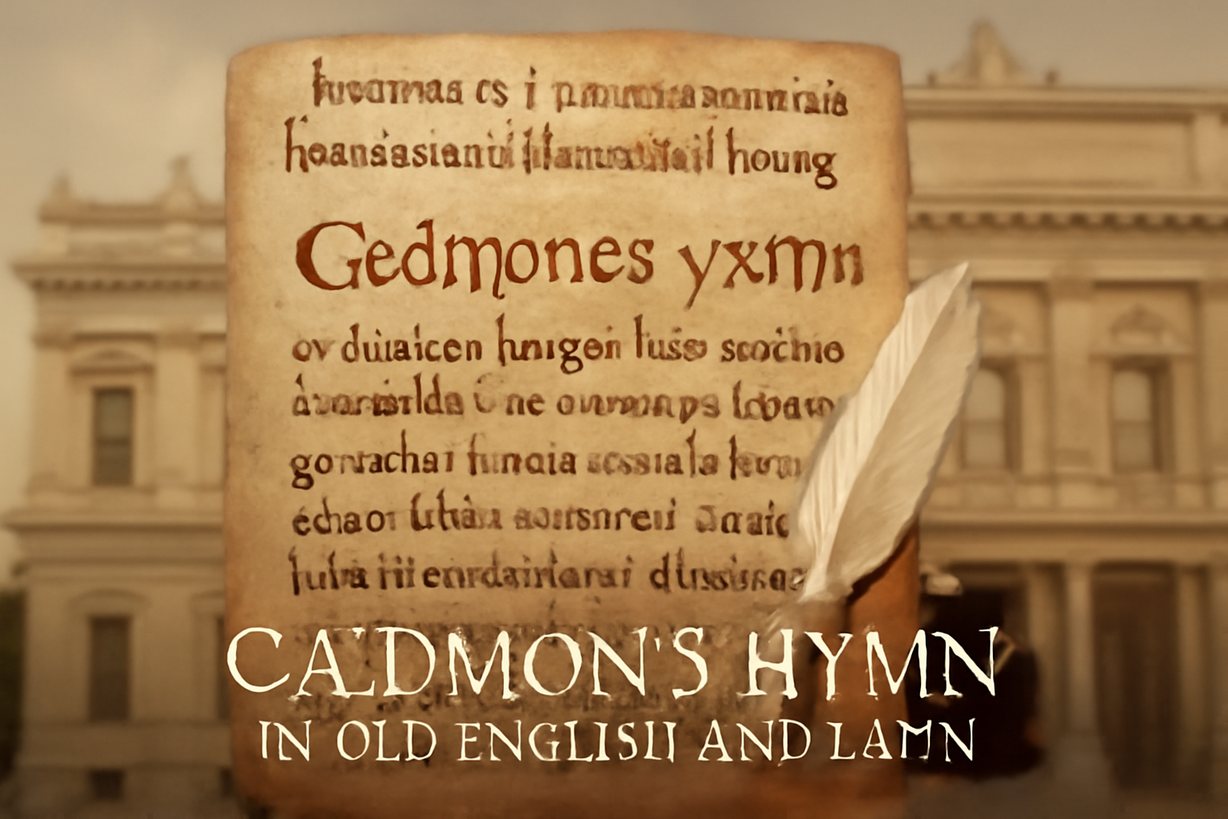 Descubren el poema más antiguo en inglés: 'Caedmon’s Hymn' en un manuscrito del siglo IX