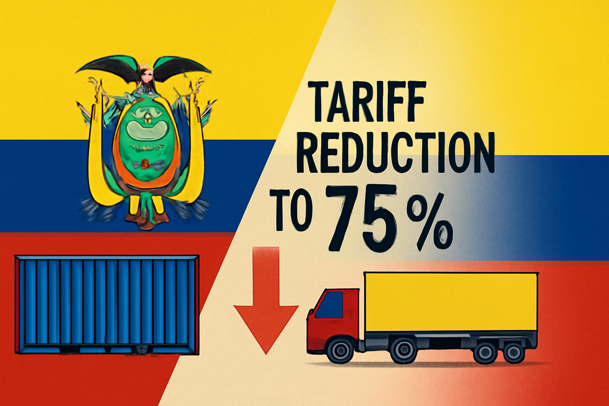 Ecuador Reduce Arancel a Importaciones Colombianas para Fortalecer Cooperación Bilateral