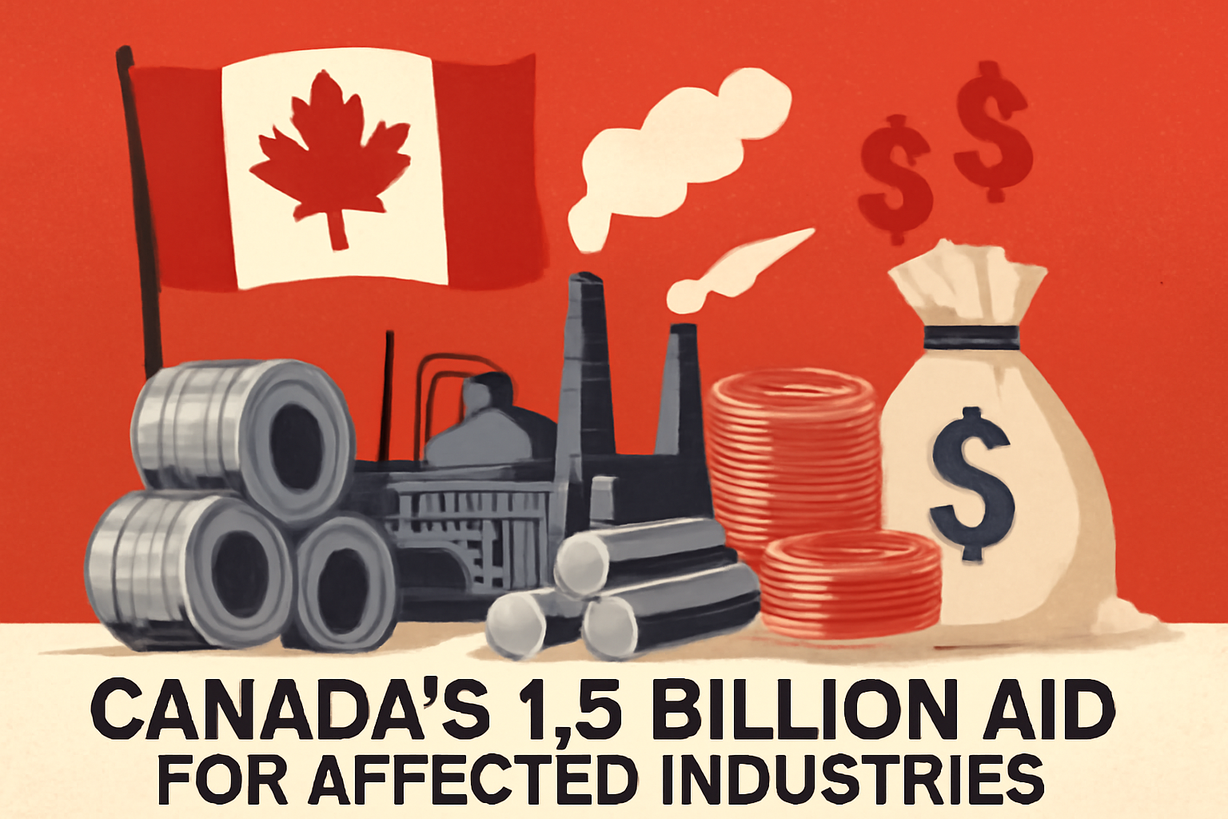 Canadá destina $1,500 millones para apoyar sectores afectados por aranceles de EE. UU.