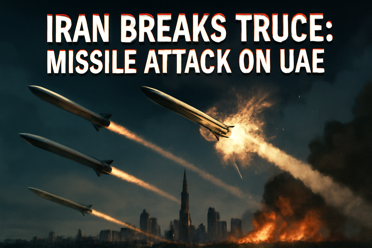 Tensión en el Golfo: Irán ataca a Emiratos Árabes Unidos y complica la situación.
