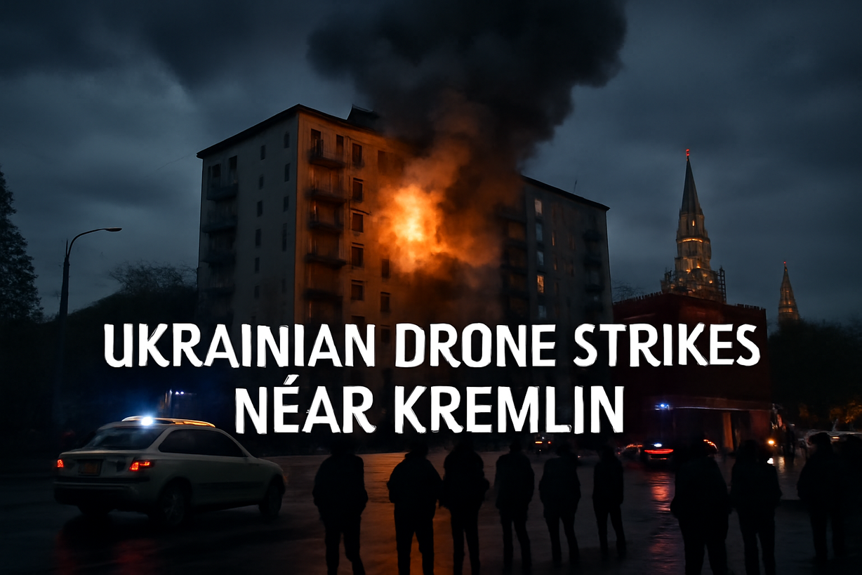 Dron ucraniano ataca edificio en Moscú antes del Día de la Victoria