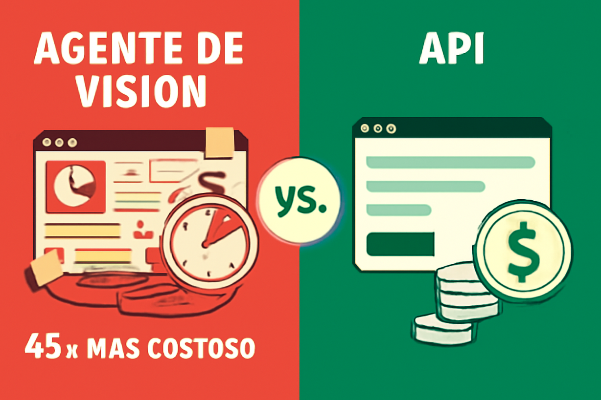 API vs. Agentes de Visión: La Eficiencia que Ahorra Costos