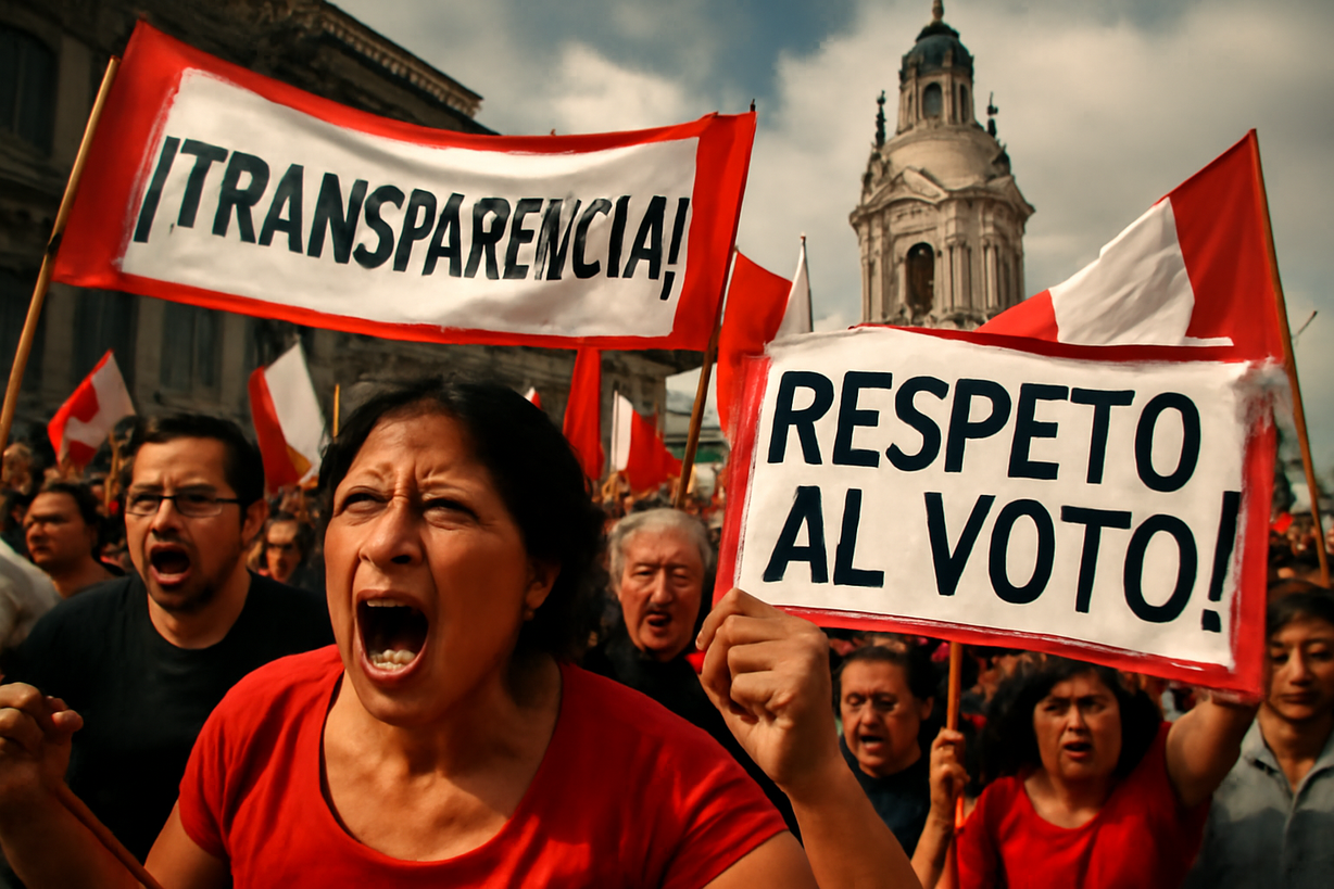 Marcha Nacional de López Aliaga: Exigen Transparencia y Surgen Amenazas de Violencia