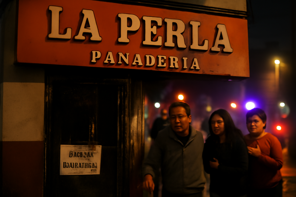 Panadería en La Perla cerrada tras ataque incendiario por extorsión