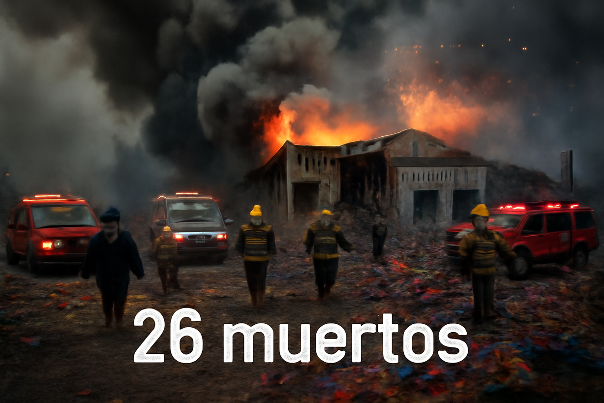 Tragedia en Changsha: Explosión en fábrica de fuegos artificiales deja 26 muertos