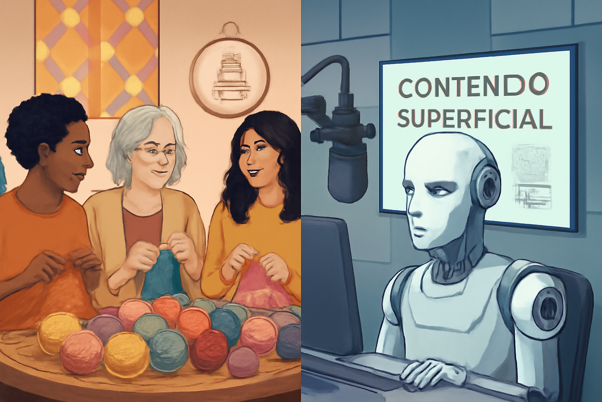 El 'Knitting Bullshit': La Superficialidad del Podcasting de Tejido