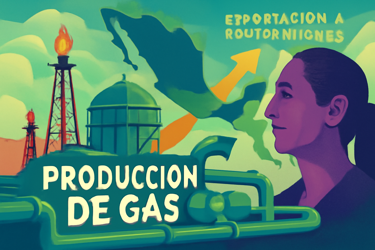 México busca aumentar producción de gas y explorar exportaciones a Centroamérica.