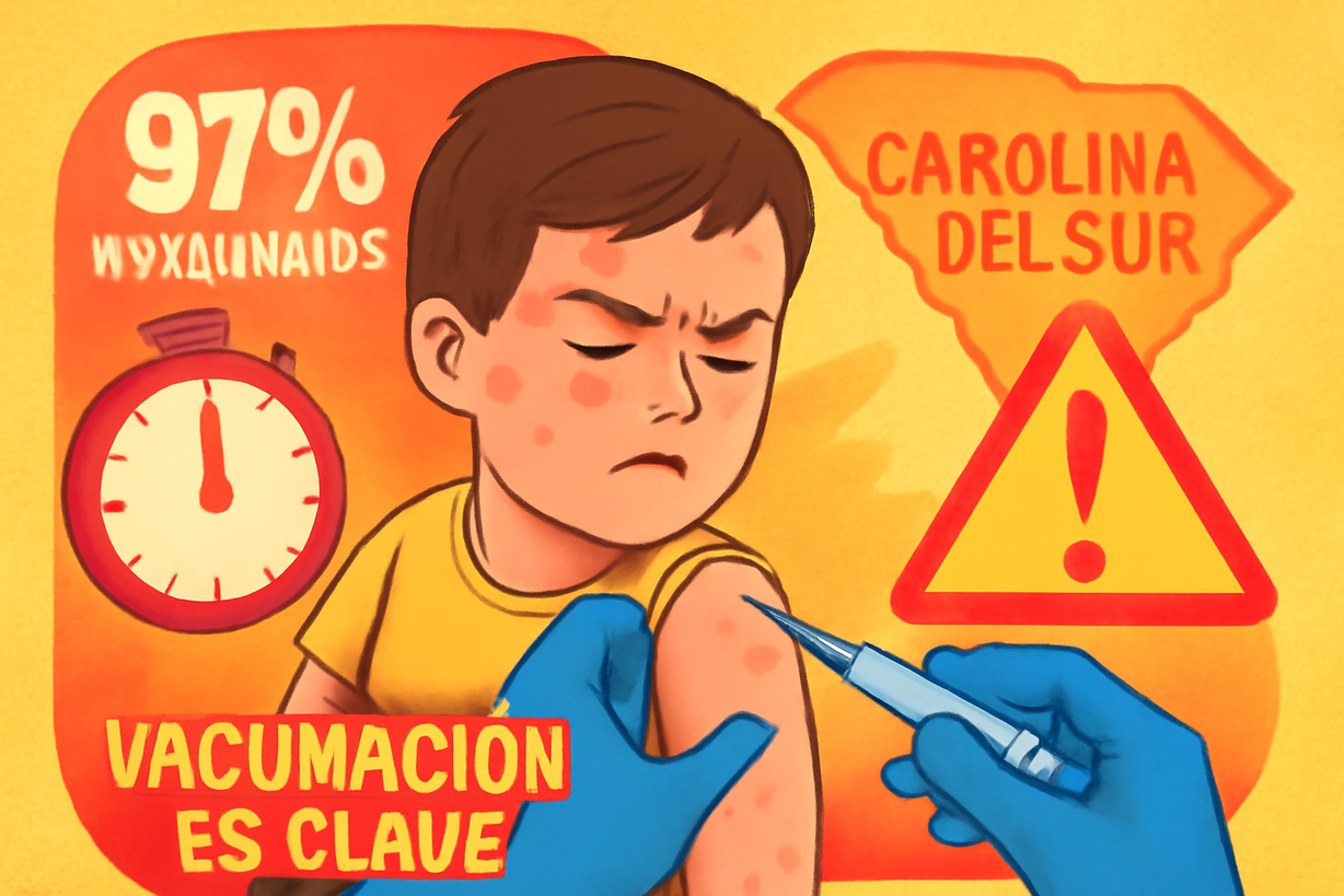 Alerta por brote de sarampión en 2025: la importancia de la vacunación en Carolina del Sur