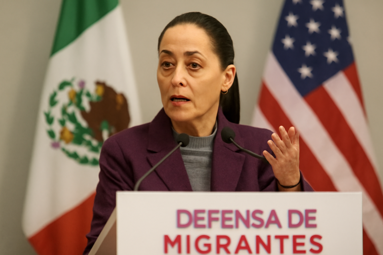 Sheinbaum defiende a migrantes y la relación México-EE. UU.