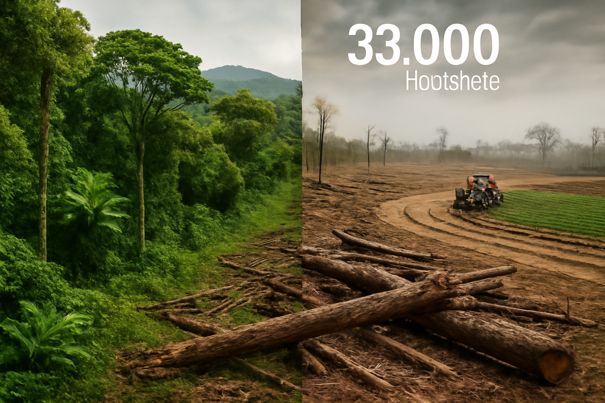 Deforestación en Ecuador: 33,000 Hectáreas Perdidas y un Llamado Urgente a la Acción