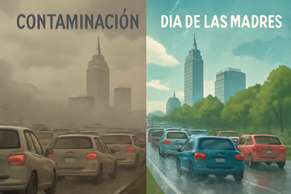Contaminación en CDMX: Día de las Madres sin restricciones de circulación