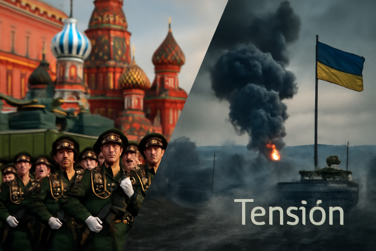 Tensiones en la Tregua: Rusia Acusa a Ucrania de Violaciones Durante el Día de la Victoria