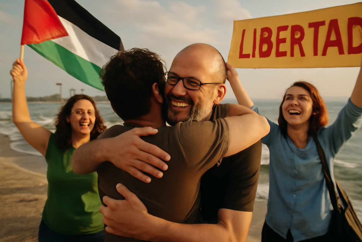 Liberan al activista Saif Abukeshek tras detención en Israel