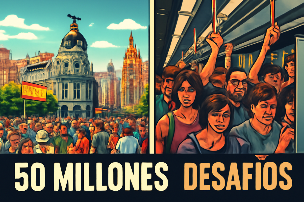 España al borde de los 50 millones: retos de infraestructura y crecimiento poblacional