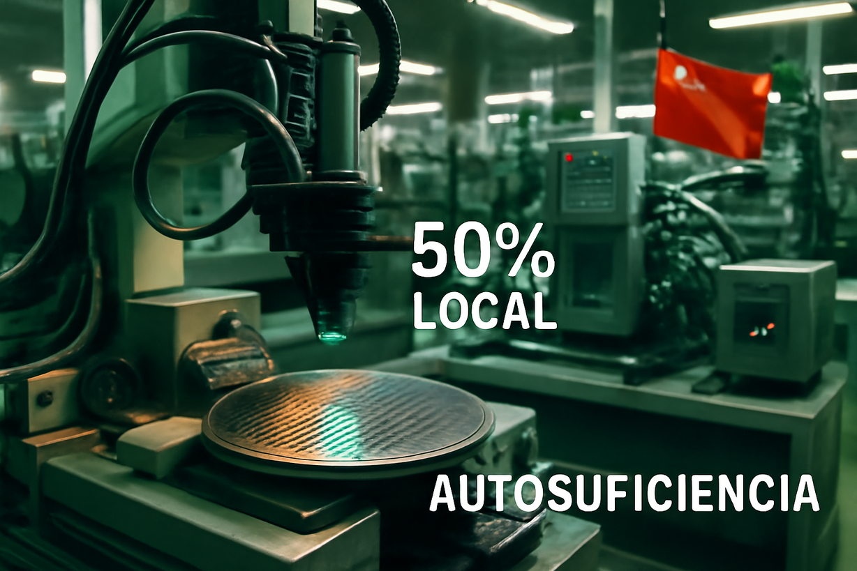 China impulsa la autosuficiencia en semiconductores con nueva directiva.