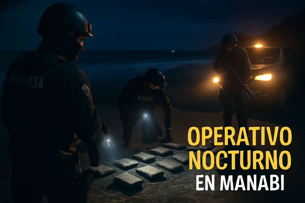 Ecuador: Desmantelan red de narcotráfico con más de una tonelada de droga incautada