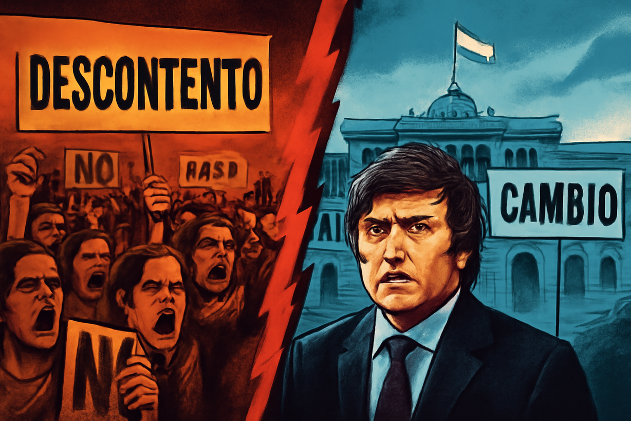 Crisis de Descontento: La Polarización Aumenta en Argentina bajo Javier Milei