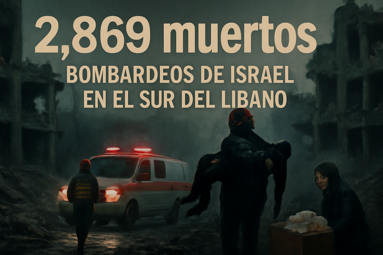 Crisis en Líbano: Más de 2,800 muertos a pesar del alto al fuego