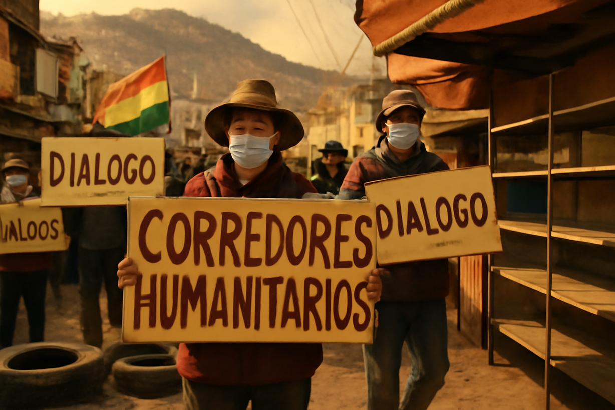 Callisaya pide corredores humanitarios y diálogo ante crisis en Bolivia