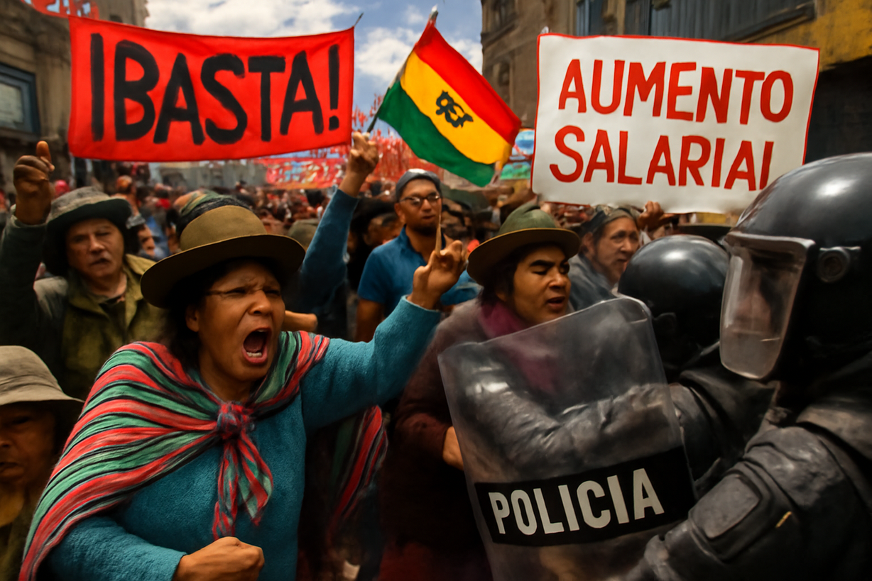 Crisis en Bolivia: Protestas y Enfrentamientos por Aumentos Salariales