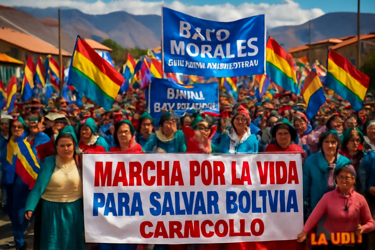 Marcha por la Vida: Medio Millón de Voces en Defensa de Evo Morales