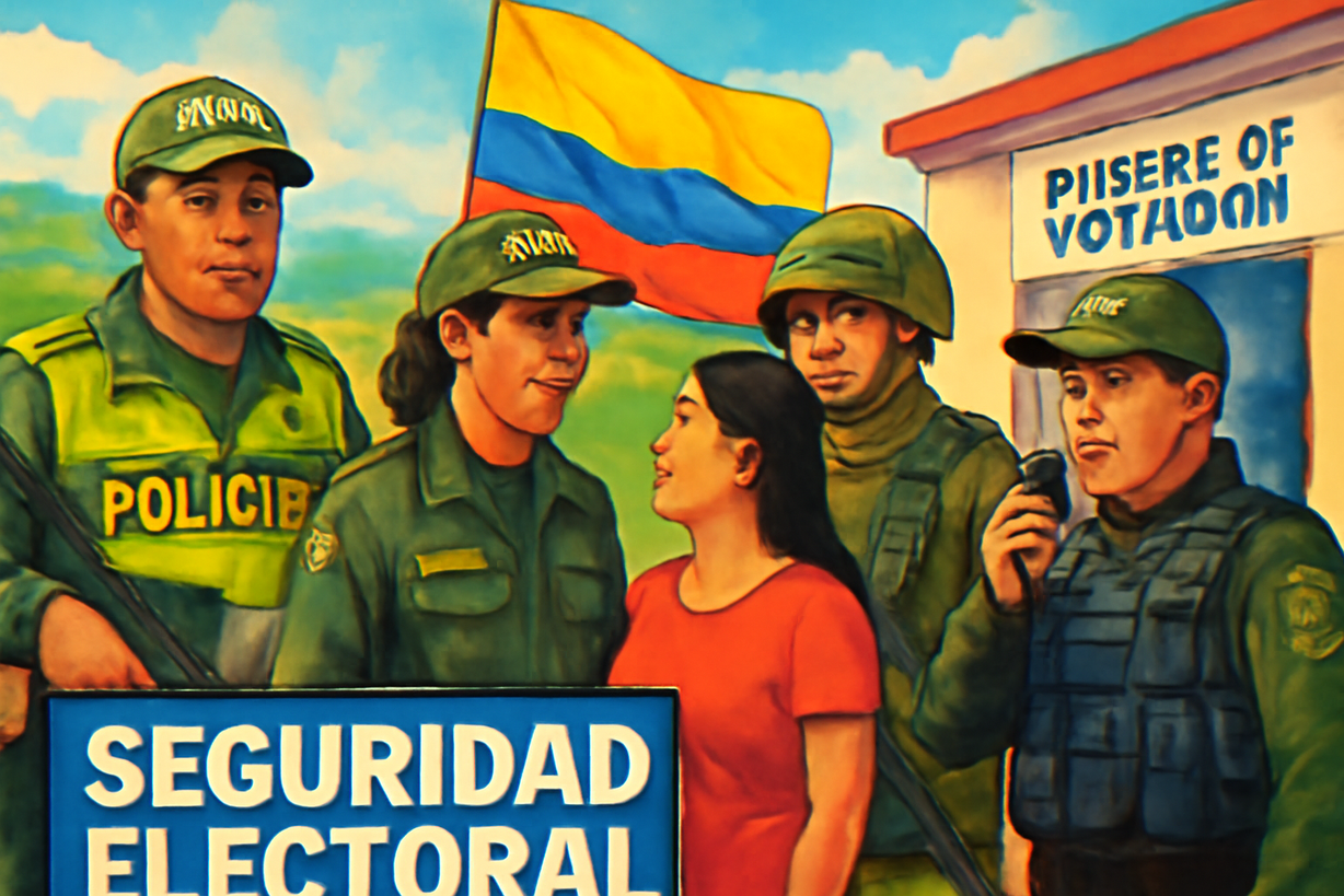 Colombia refuerza seguridad electoral con más de 11,400 efectivos ante denuncias de corrupción
