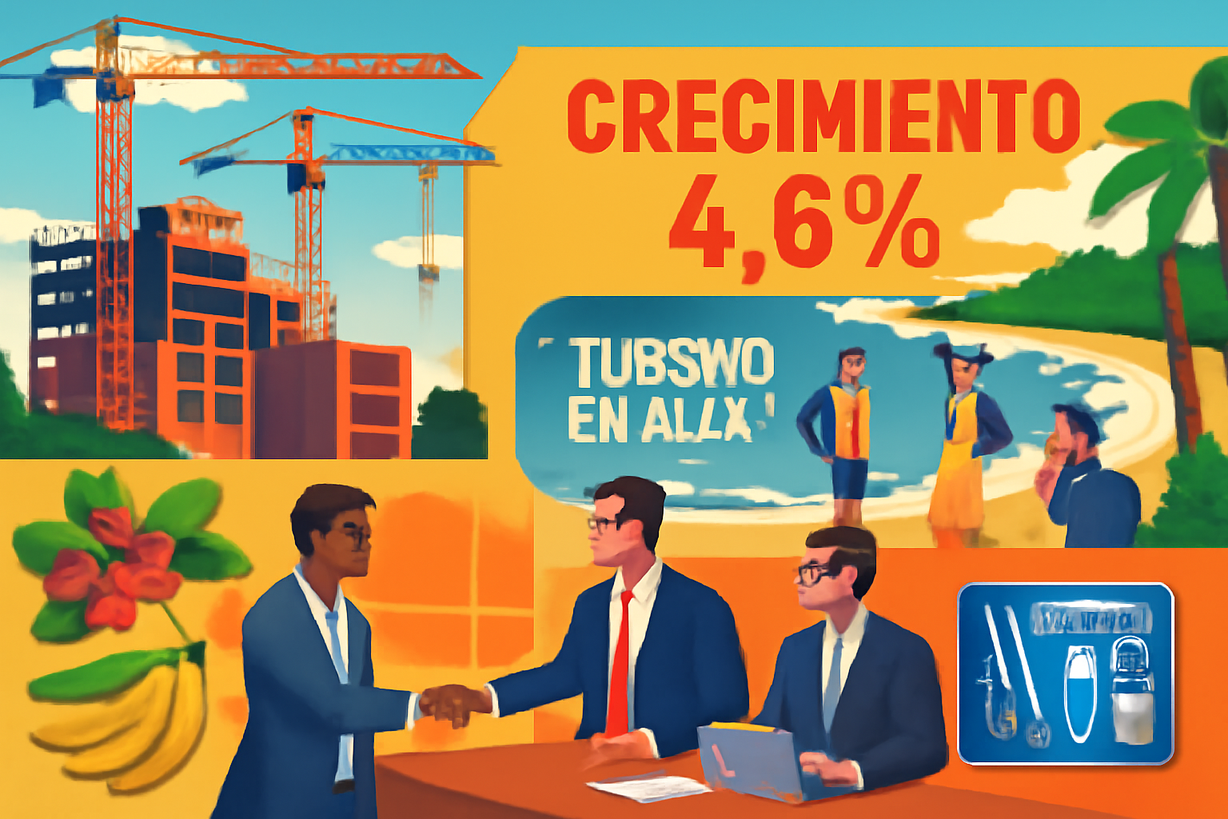 Crecimiento del 4.6% en la economía de Costa Rica: impulso de construcción y turismo