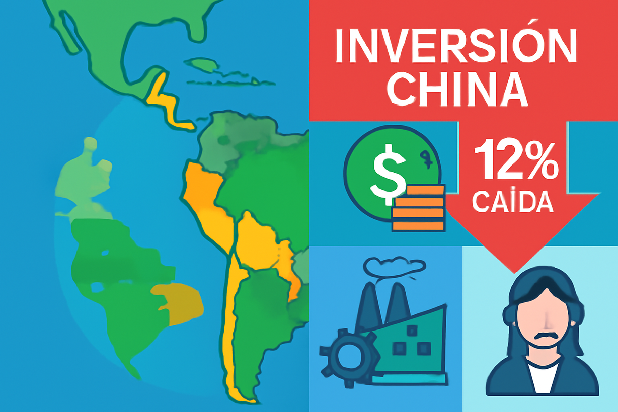 Caída del 12% en Inversión China en América Latina: Nuevas Oportunidades en Manufactura y Servicios