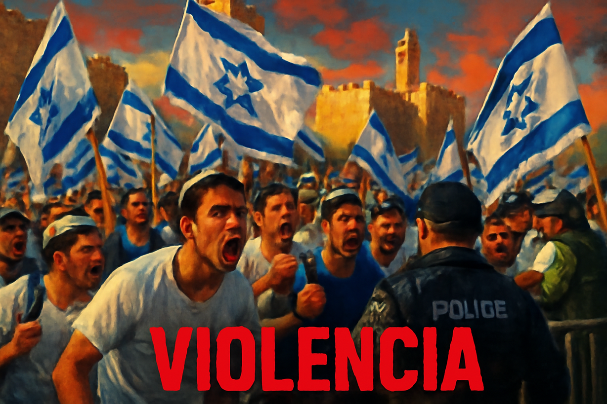 Violencia y Detenciones en la Marcha de las Banderas en Jerusalén
