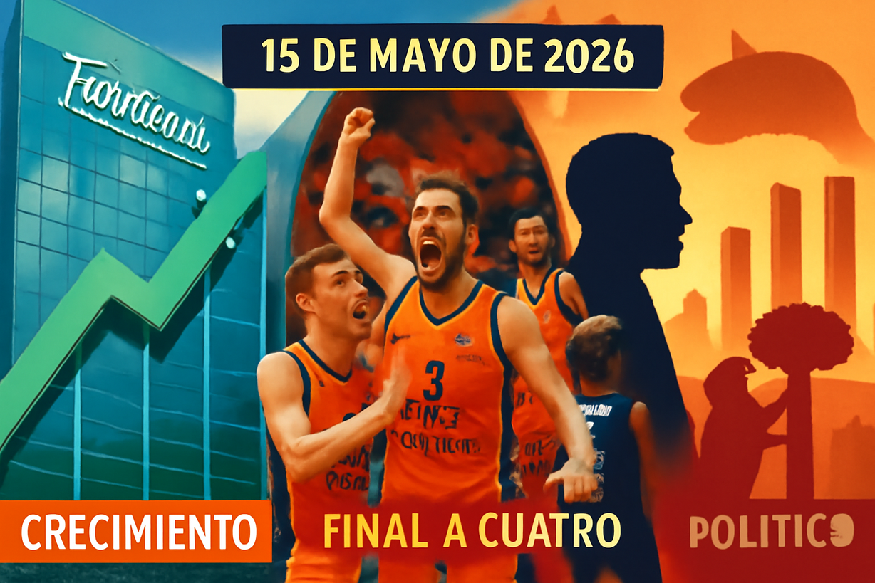 Telefónica crece un 0,8% y Valencia Basket hace historia en la final a cuatro