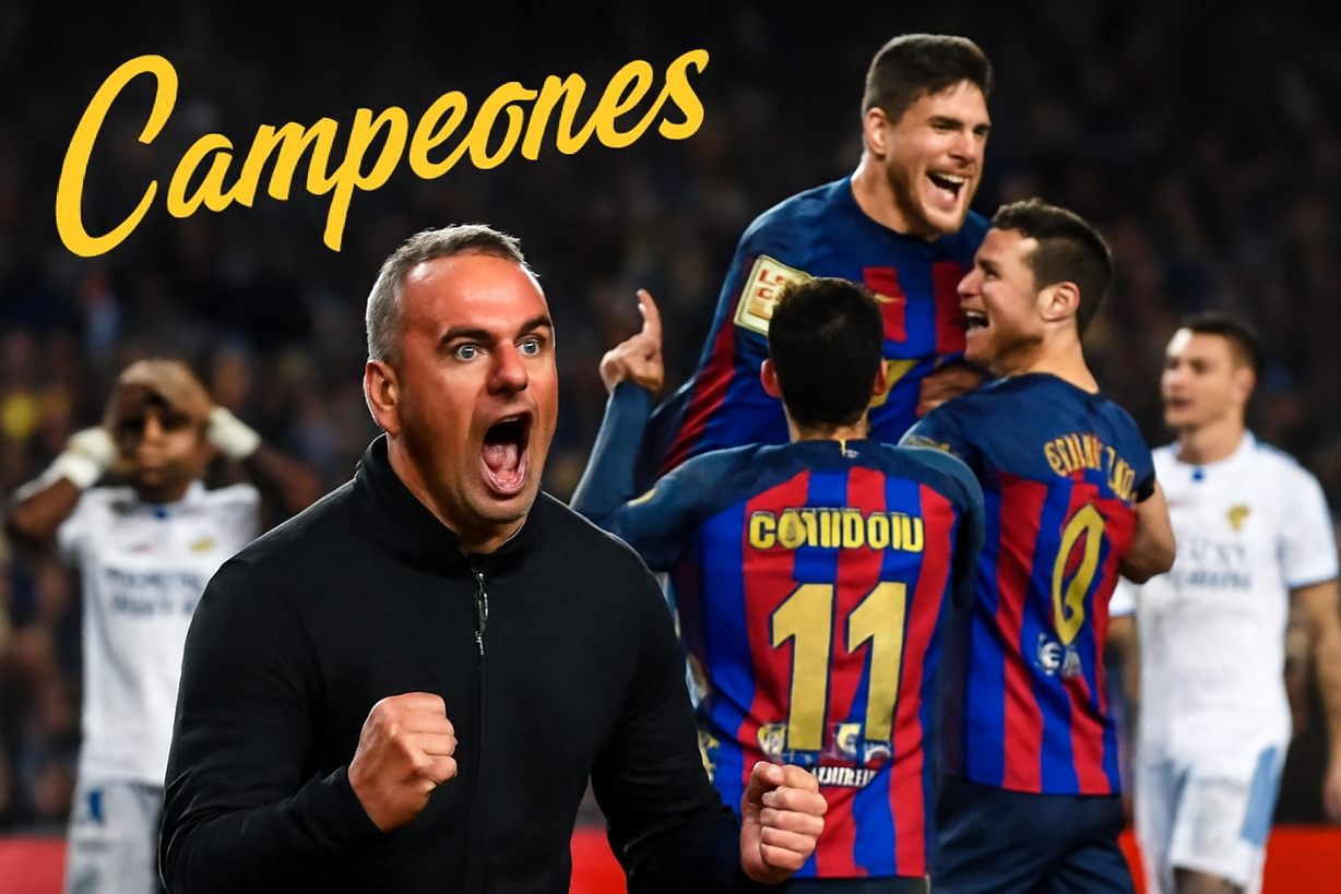 Flick guía al Barcelona a la gloria tras una pérdida personal