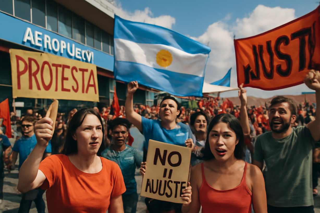 Protestas en Aeropuertos Argentinos por Recortes Presupuestarios