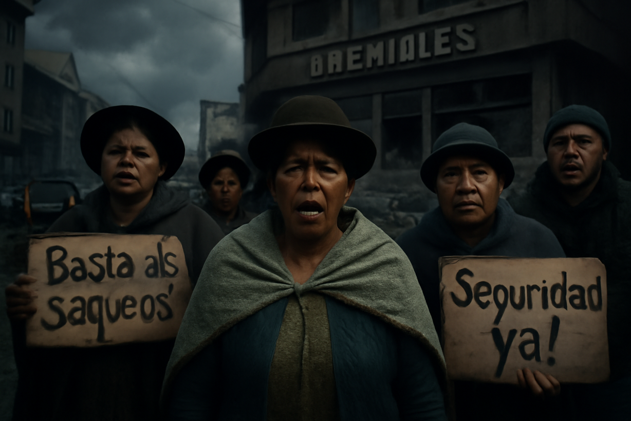 Trabajadores de La Paz denuncian saqueos y exigen seguridad al Gobierno