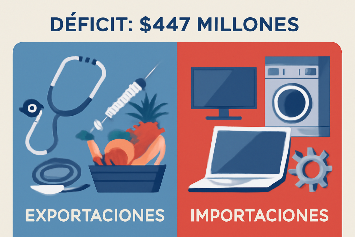 Déficit Comercial de Costa Rica: $447 Millones en el Primer Trimestre de 2026