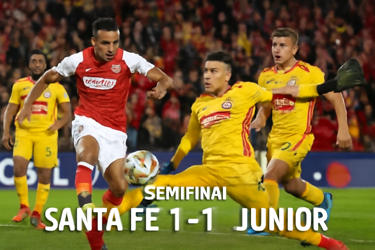 Empate emocionante entre Santa Fe y Junior en semifinales de Liga BetPlay