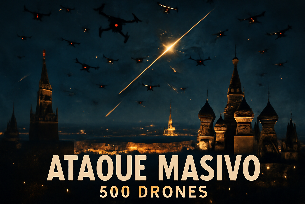 Ucrania lanza masivo ataque con drones sobre Moscú: tres muertos y 16 heridos
