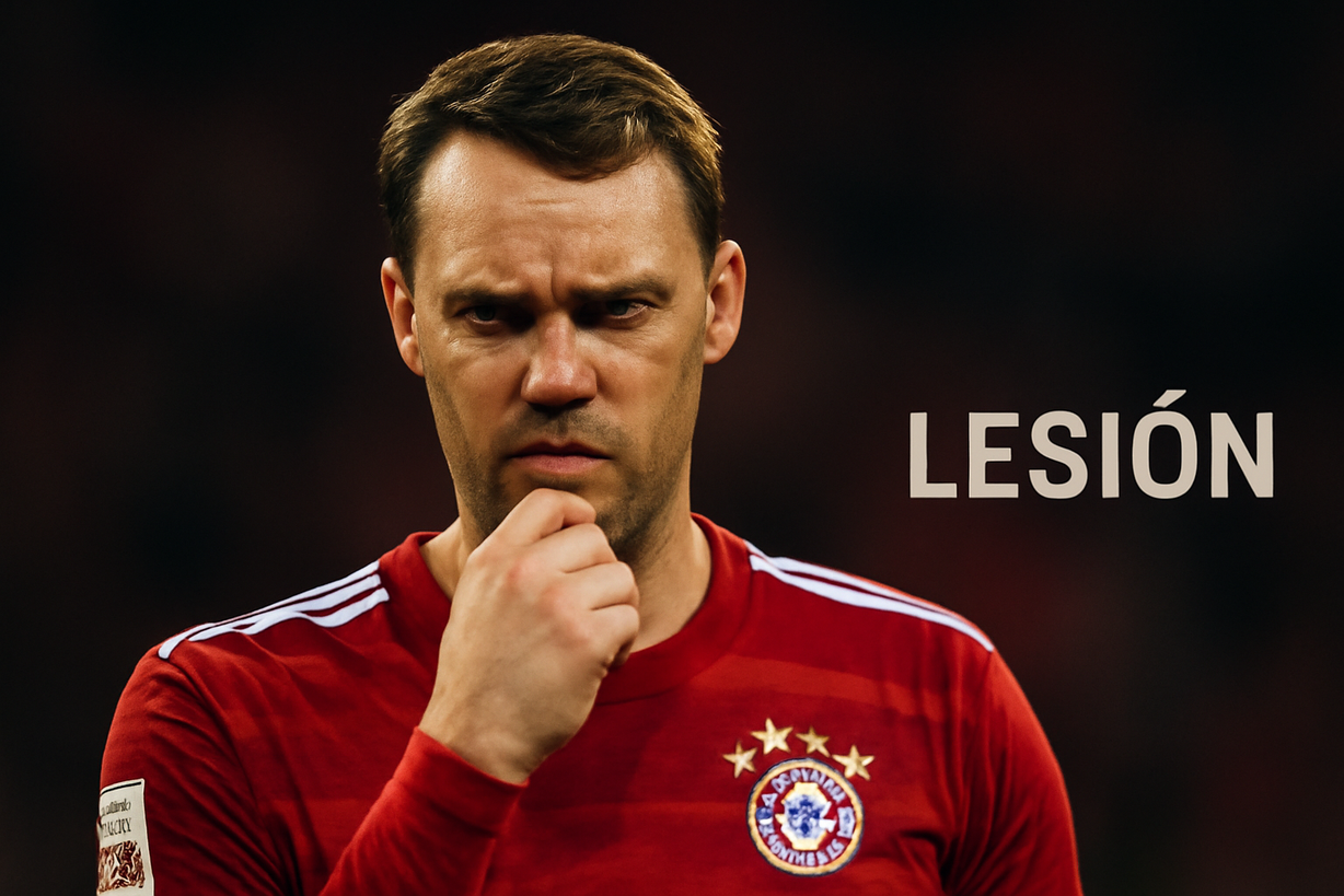 Crisis en el Bayern: La lesión de Neuer amenaza su futuro en la Copa y el Mundial
