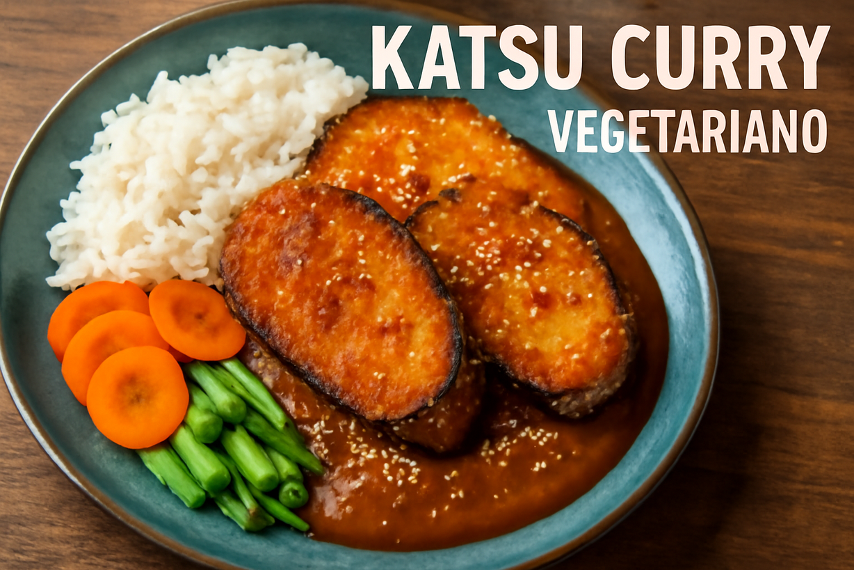 Katsu Curry Vegetariano: Berenjena y Boniato al Estilo Japonés