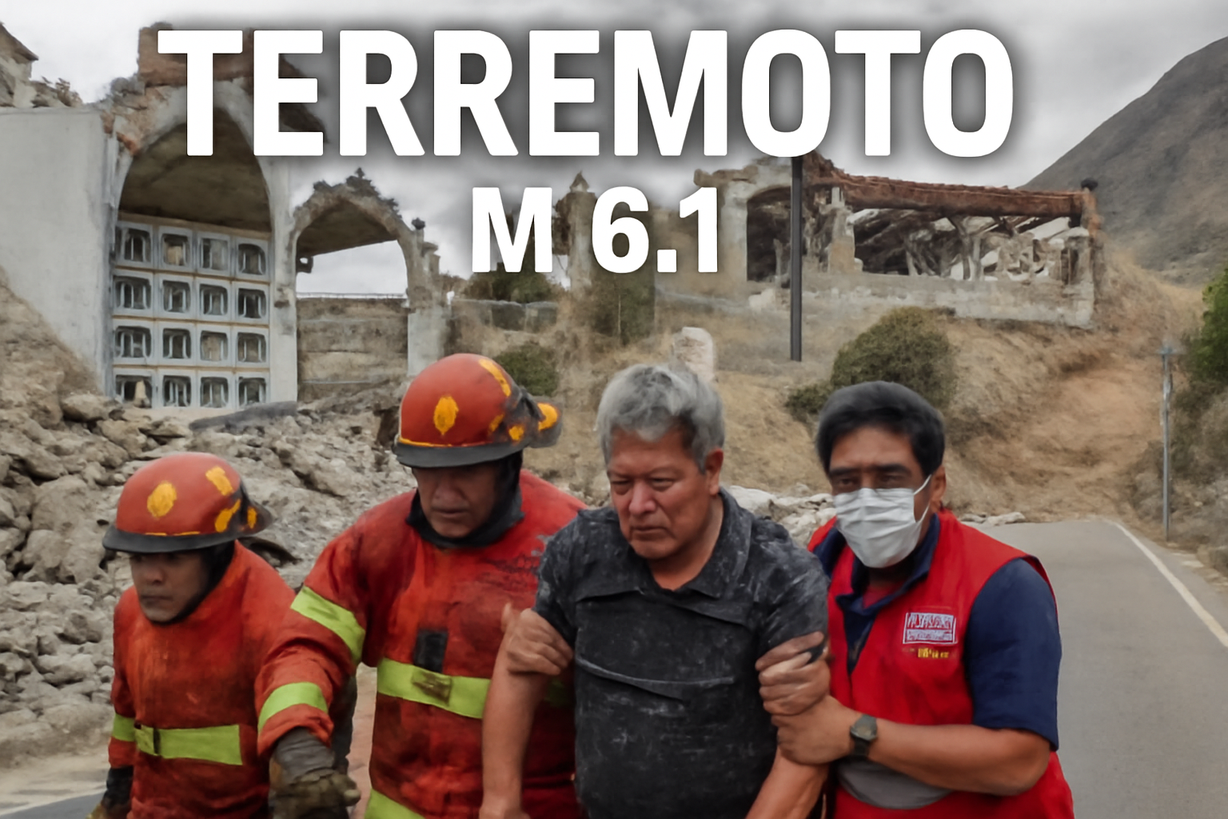 Sismo de 6,1 grados sacude Ica, Perú: 27 heridos y daños materiales