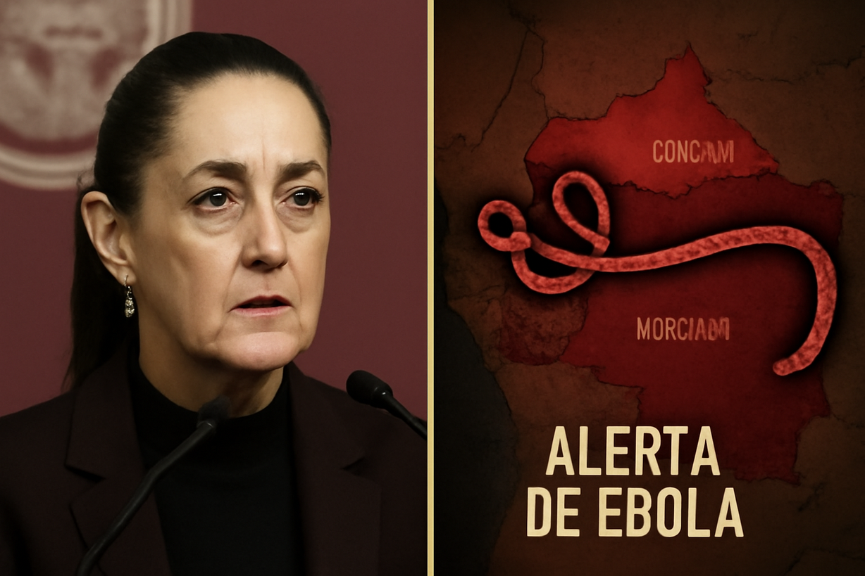 Sheinbaum refuerza vigilancia ante alerta de ébola en viajeros de Congo y Uganda
